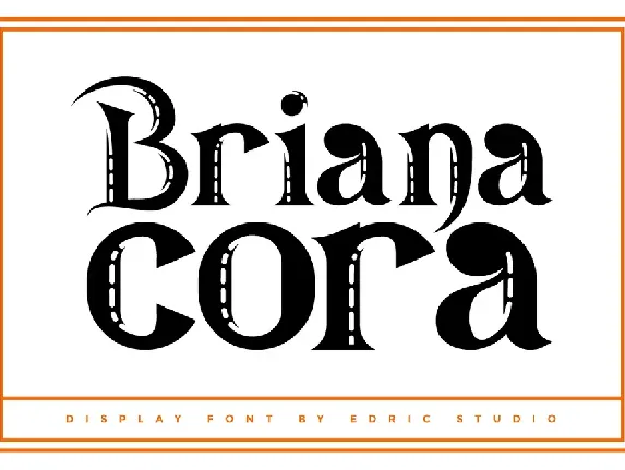 Briana Cora Demo font