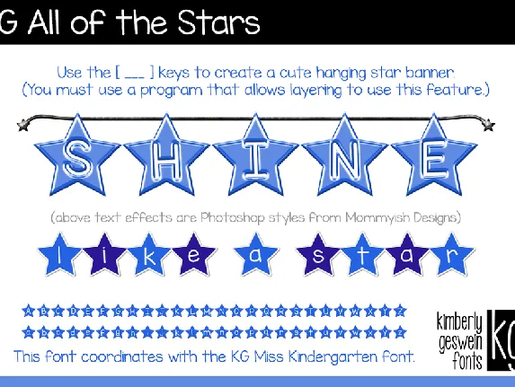 KG All of the Stars font