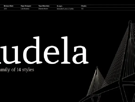 Audela Family font