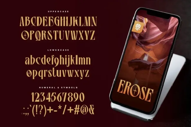 Erose font