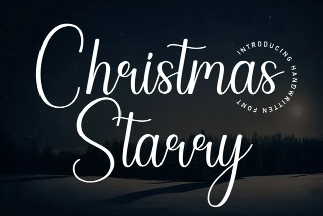 Christmas Starry Script font