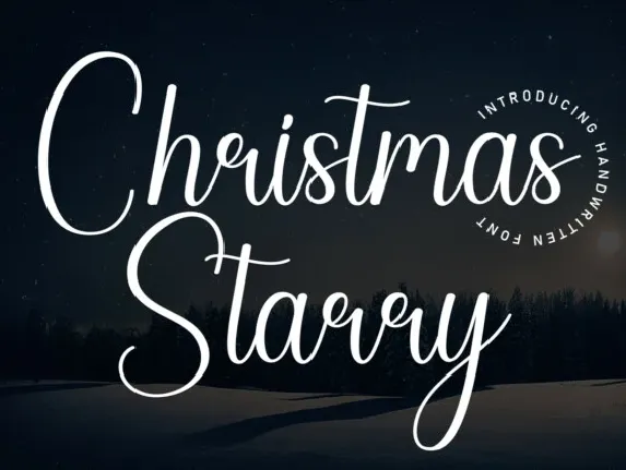 Christmas Starry Script font