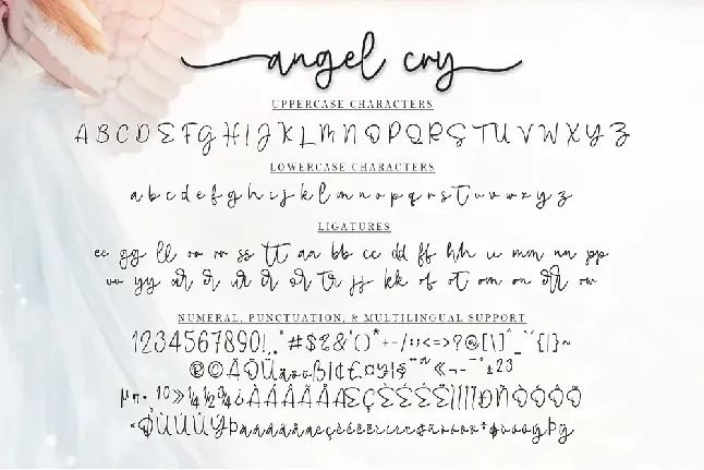 Angel Cry font