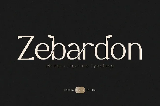 Zebardon font