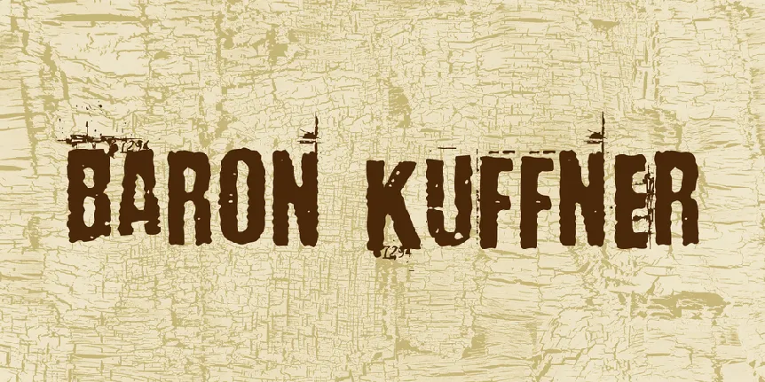 Baron Kuffner font