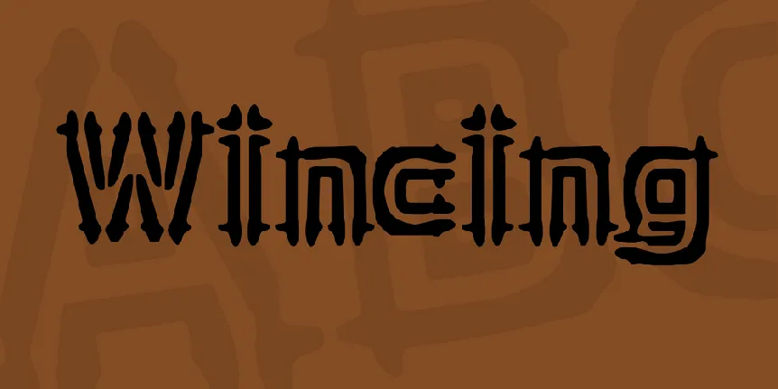 Wincing font