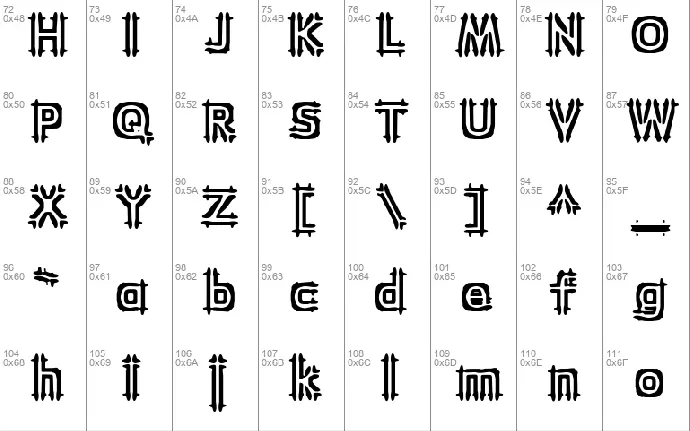 Wincing font