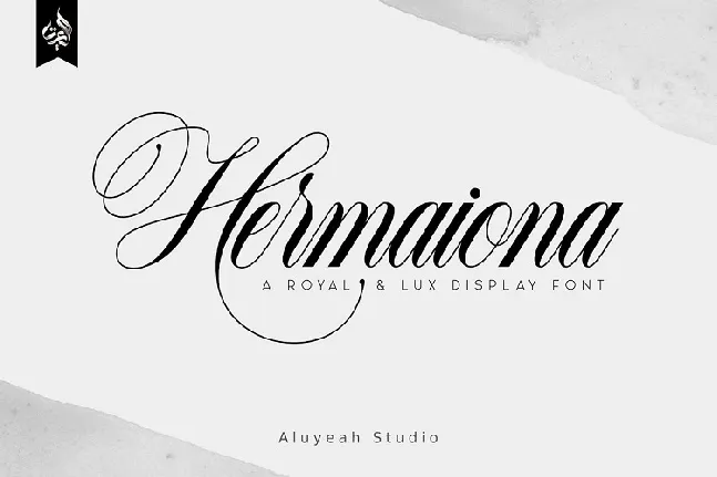 Hermaiona Calligraphy font