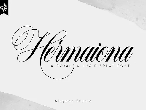 Hermaiona Calligraphy font