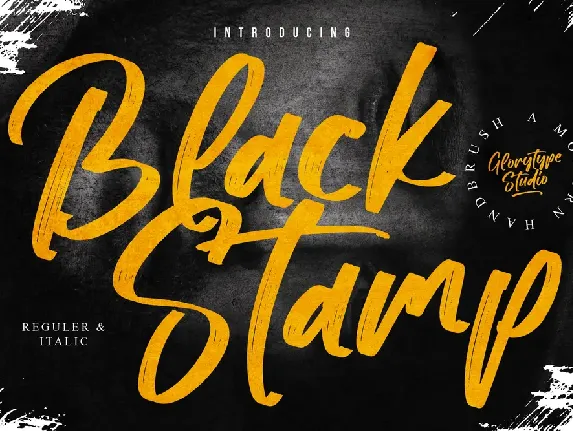 Black Stamp font