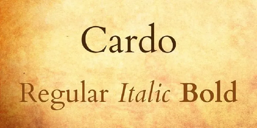 Cardo Serif Family font