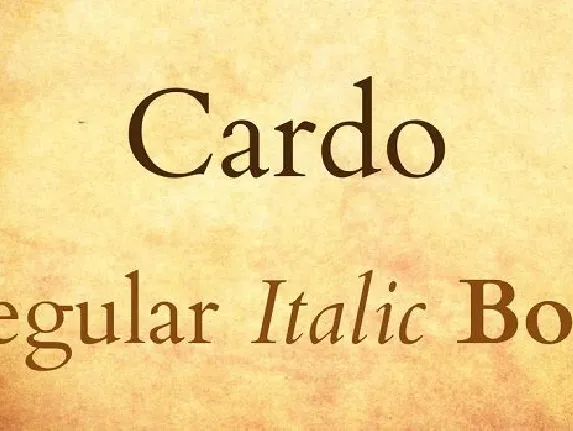 Cardo Serif Family font