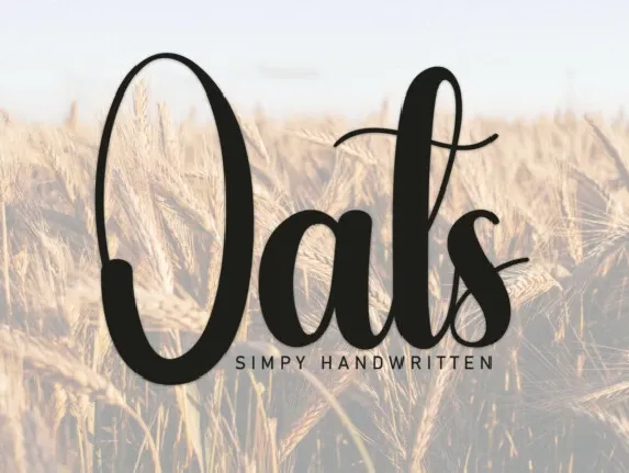 Oats Script font