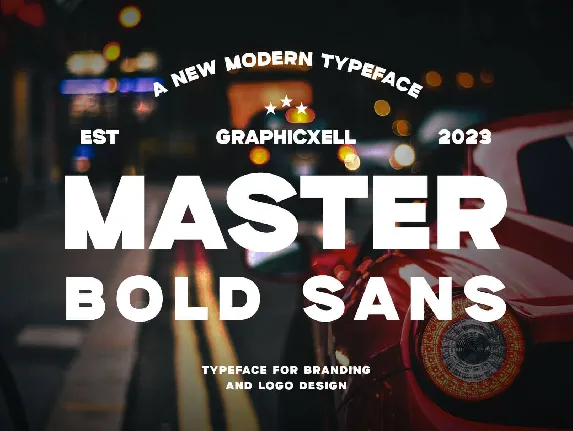 Master Bold Sans font