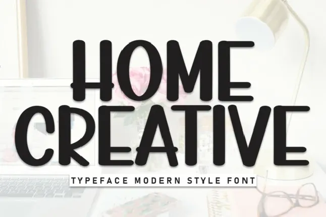 Home Creative Display font