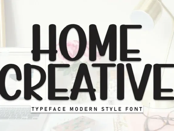 Home Creative Display font