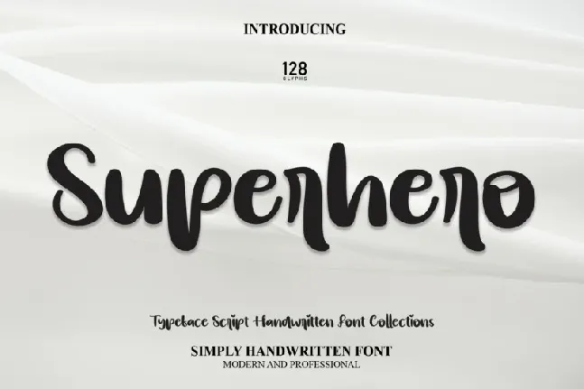 Superhero Script font