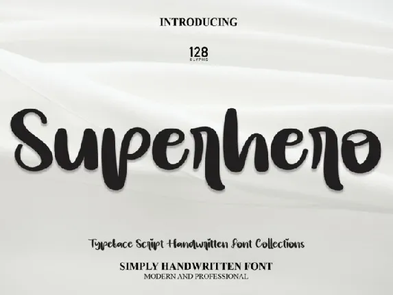 Superhero Script font