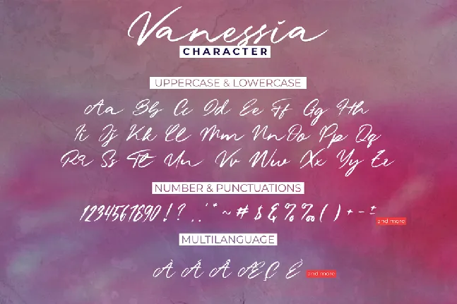 Vanessia Demo font