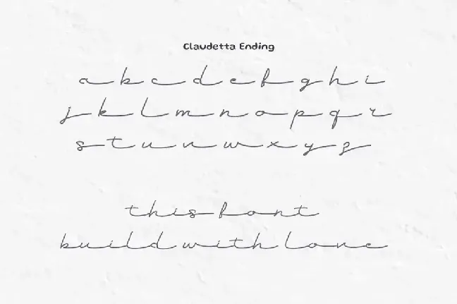 Claudette Signature Demo font