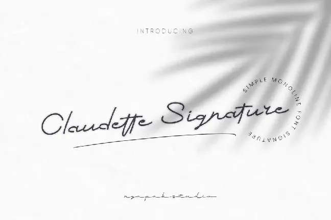 Claudette Signature Demo font