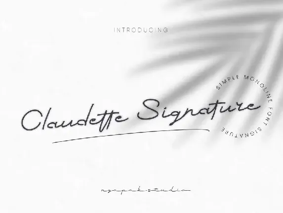 Claudette Signature Demo font