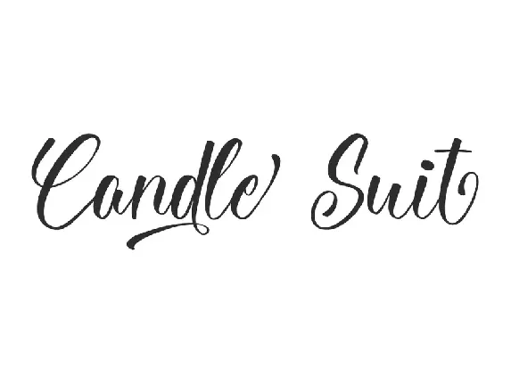 Candle Suit Demo font