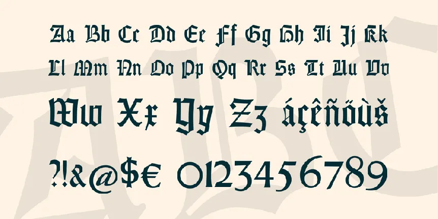 Gotisch Weiss UNZ1A font