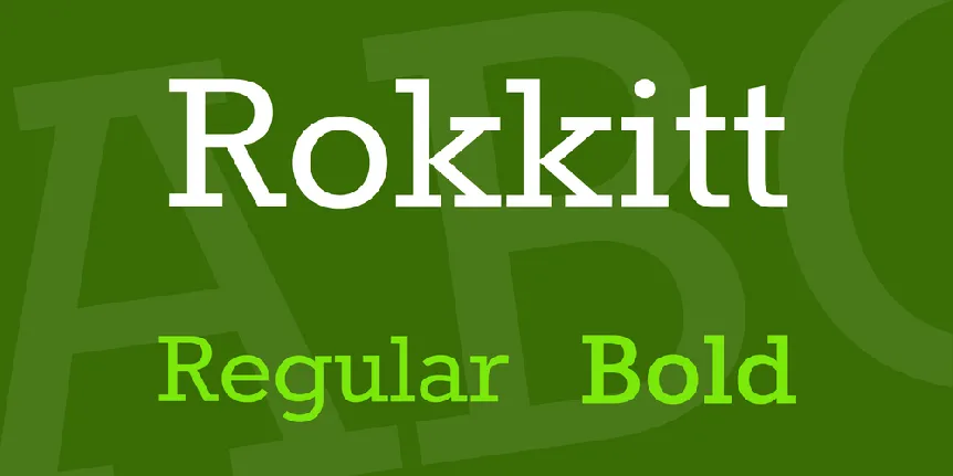 Rokkitt font