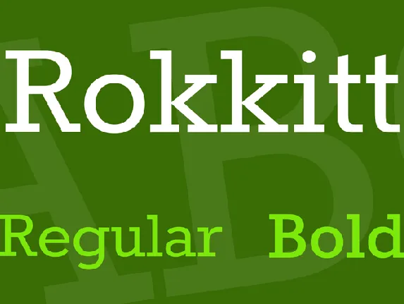 Rokkitt font