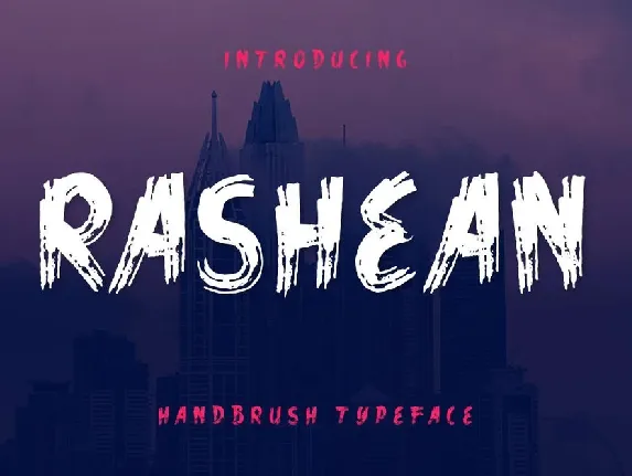 Rashean Brush font