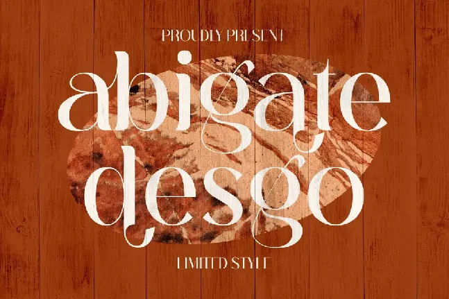 Abigate Desgo Serif font