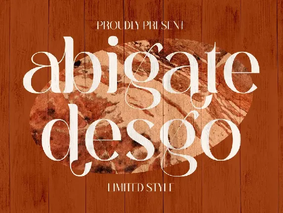 Abigate Desgo Serif font