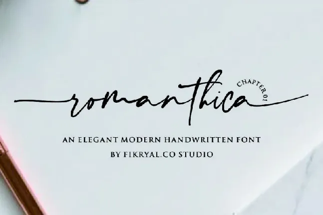 Romanthica Script font