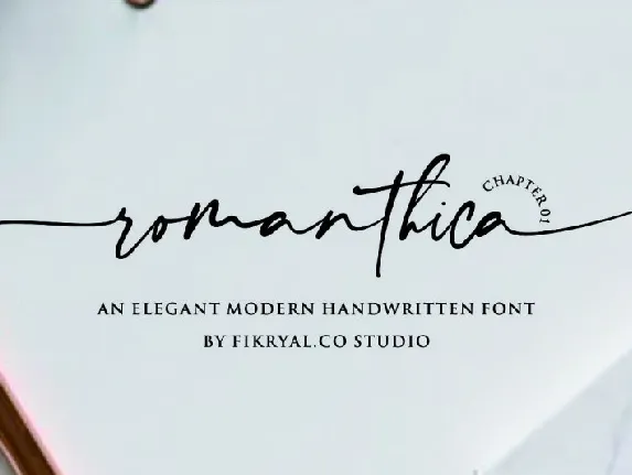 Romanthica Script font