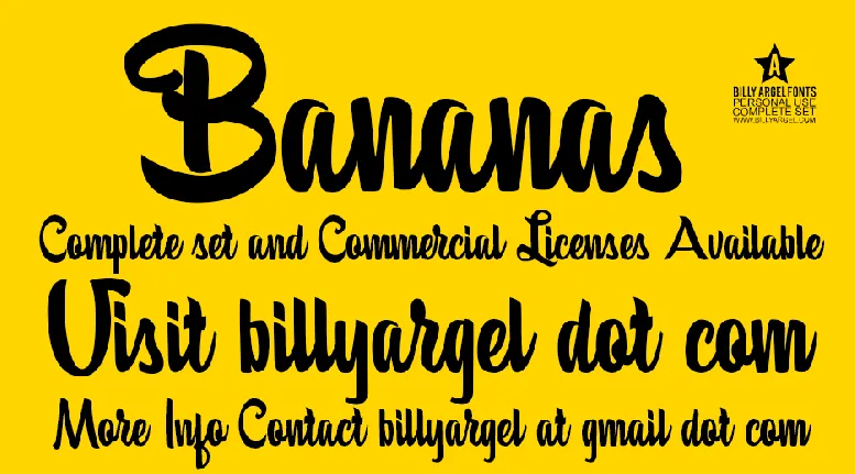 Bananas font