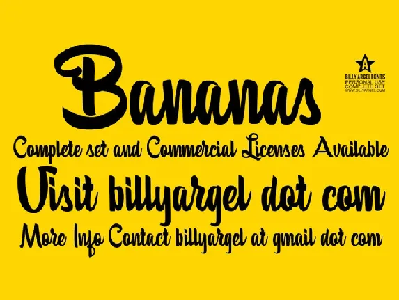 Bananas font