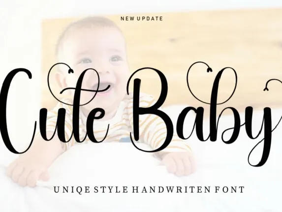 Cute Baby Script font