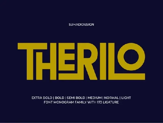 Therilo Family font