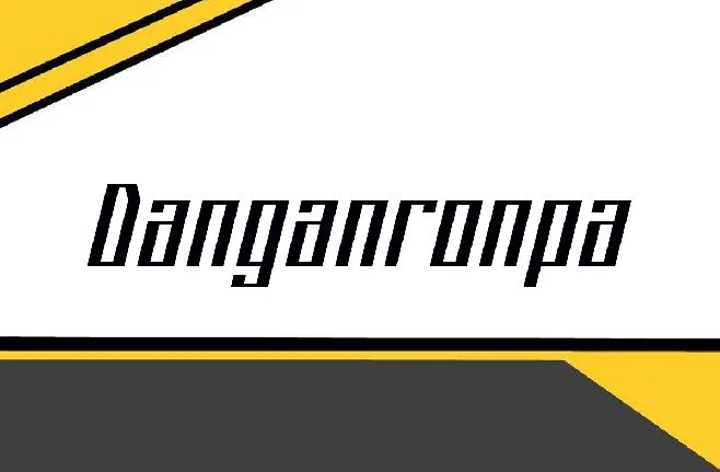 Danganronpa font