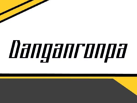 Danganronpa font