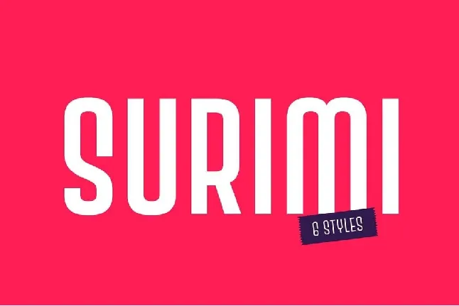 Surimi font