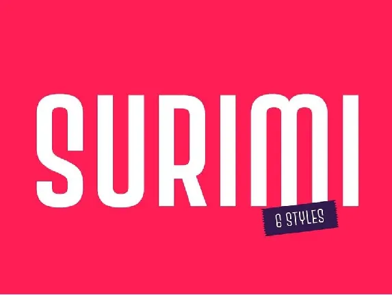 Surimi font