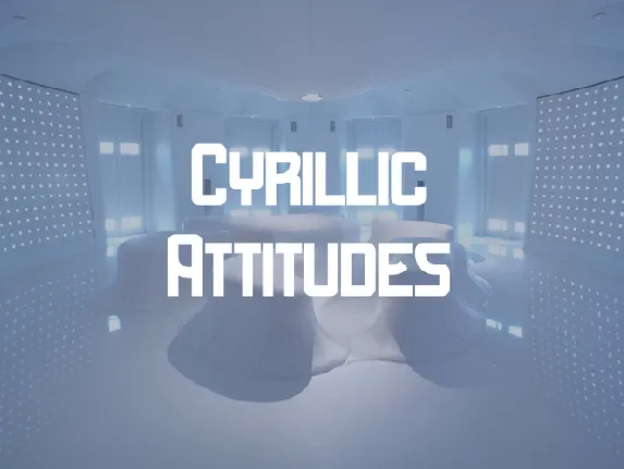 Cyrillic Attitudes font