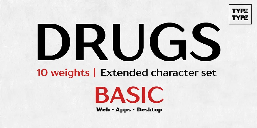 Drugs font