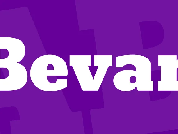 Bevan font