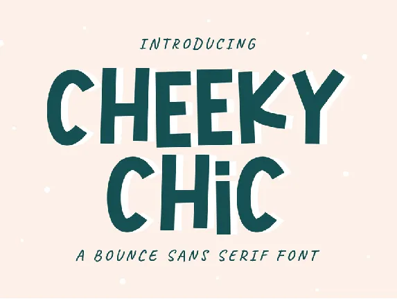 Cheeky Chic font