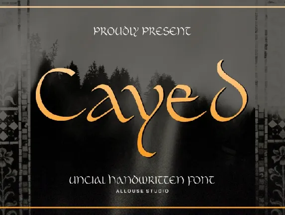 Cayed font