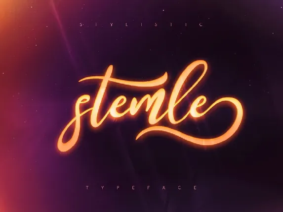 Stemle Stylistic Free font