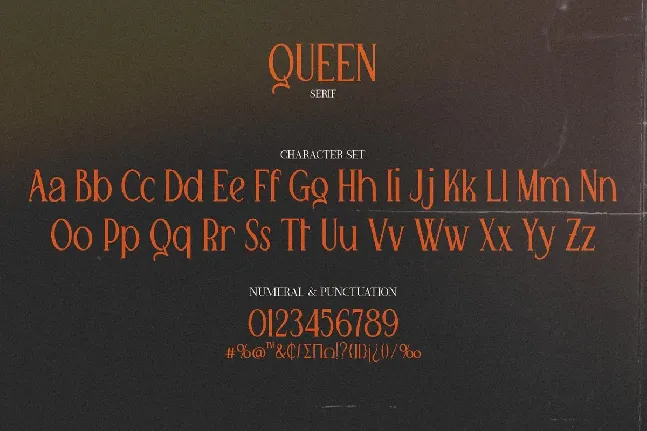 Queen Serif font